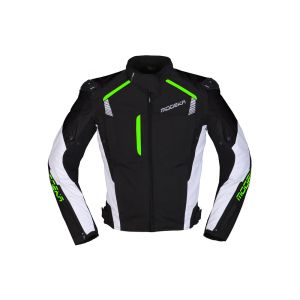 Modeka Lineos Motorcycle Jacket (black / white / green)