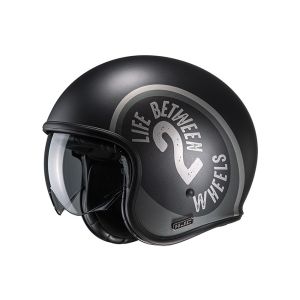 HJC V30 Harvey MC5SF Jet Helmet (matt black / grey)
