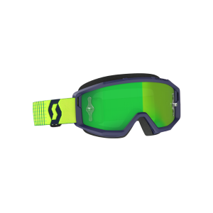 Scott Primal Motorcycle Goggles (mirrored | blue / yellow / green)