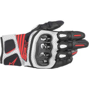 Alpinestars SP-X Air Carbon v2 Motorcycle Gloves (Black / White / Red)
