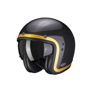 Scorpion Belfast Carbon Lofty Jet Helmet (black / carbon / gold)