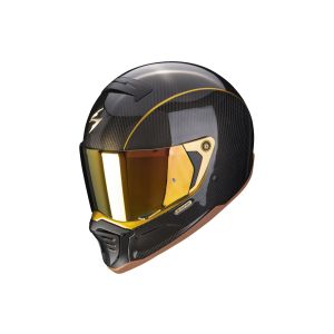 Scorpion Exo-HX1 Carbon SE Solid Full-Face Helmet (black / carbon / gold)