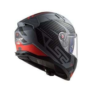 LS2 FF811 Vector II Splitter Full-Face Helmet (titanium matt / red)