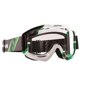 Jopa Venom 2 Graphic Motorcycle Goggles (black / green / white)