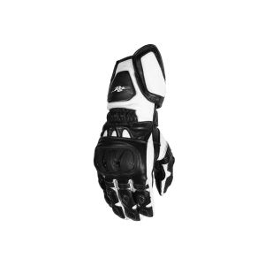 Rusty Stitches Marc Motorcycle Gloves (black / white)