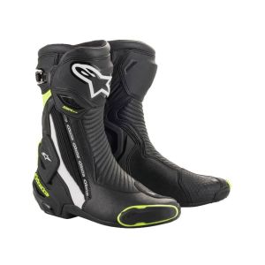 Alpinestars S-MX Plus v2 Motorcycle Boots (black / yellow / white)
