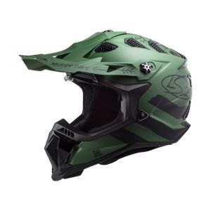 LS2 MX700 Subverter Cargo Motorcycle Helmet (green / black)