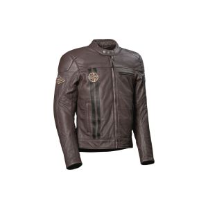 DIFI Boston Leather Motorcycle Jacket (brown / black)