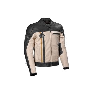 DIFI Boston Leather Motorcycle Jacket (cream / black)