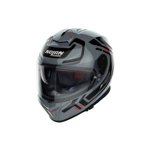 Nolan N80-8 Ally N-Com Full-Face Helmet (grey / black / red)