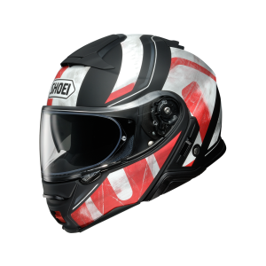 Shoei Neontec-II Jaunt TC-1 Motorcycle Helmet (matt black / white / red)