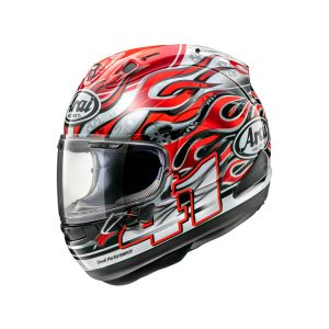 Arai RX-7V Evo Haga Replica Full-Face Helmet (red / silver / black)