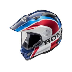 Arai Tour-X4 Africa Twin Motorcycle Helmet (white / blue / red)