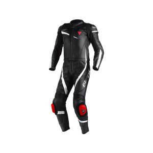 Dainese Veloster Leather two piece suit (black / white)