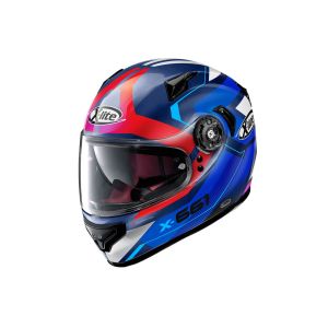X-Lite X-661 Motivator N-Com Motorcycle Helmet (blue)
