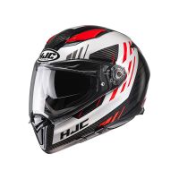 HJC F70 Carbon Kesta MC1 Full-Face Helmet (black / white / red)