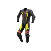Alpinestars MOTEGI V3 Leather one-piece suit (black / yellow / red)