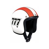 Bandit 777 Jet Helmet (without ECE | white / orange / black)