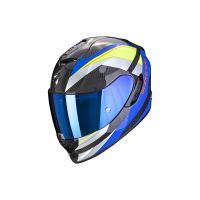 Scorpion Exo-1400 Carbon Air Full-Face Helmet (blue / black / neon yellow)