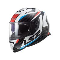 LS2 FF800 Storm Racer Motorcycle Helmet (black / white / blue / red)