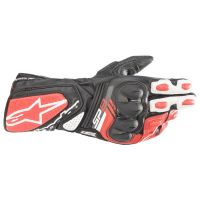 Alpinestars SP-8 V3 Motorcycle Gloves Black / White / Red