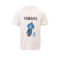 Yamaha Tenere 40th Anniversary T-Shirt  ( Weiß / Blau ) 